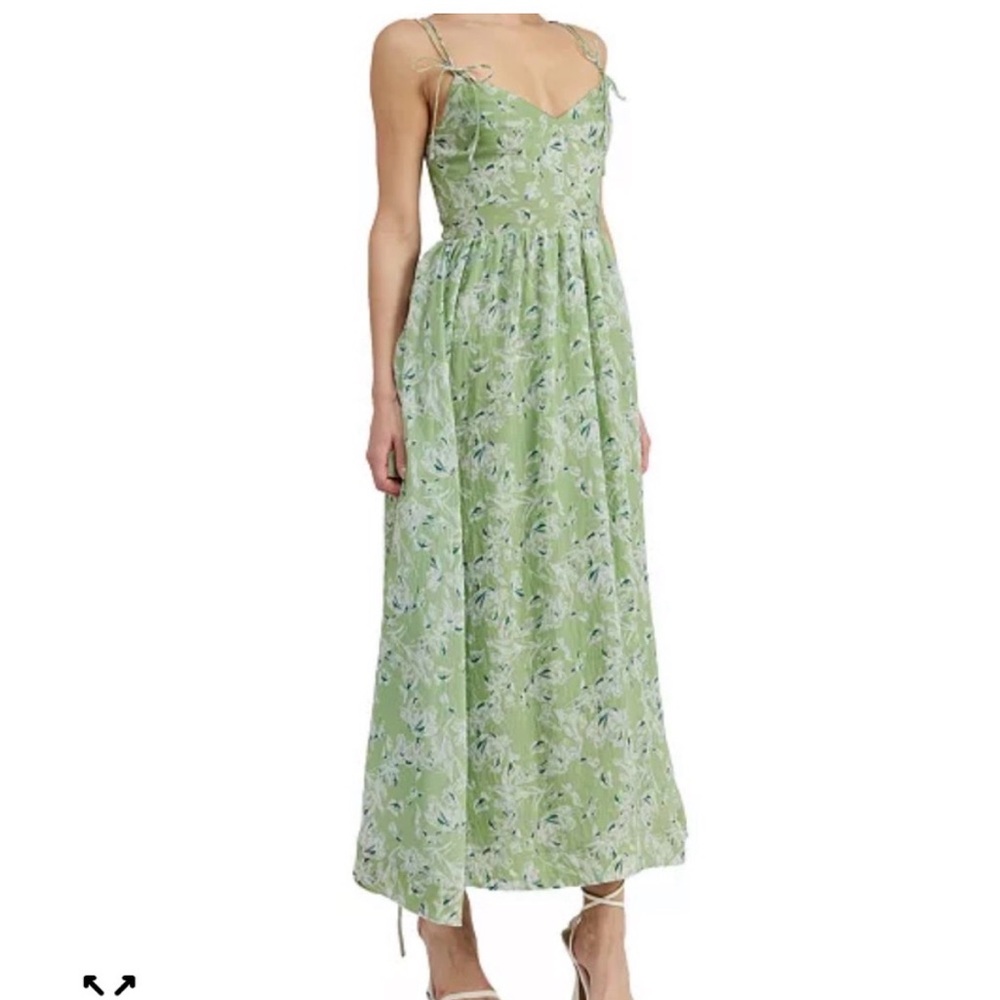 En Saison Floral Green Maxi Dress